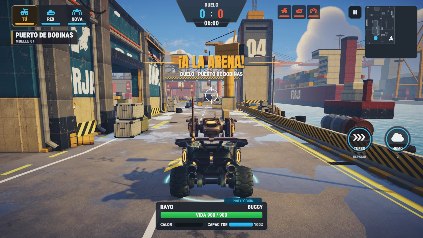 Captura real de FORJA con chasis Buggy